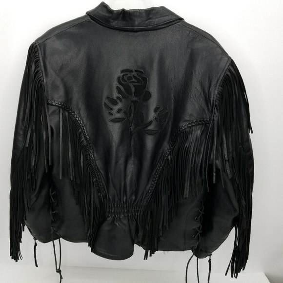 Hudson Leather Corset Motorcycle Jacket Medium - Picture 7 of 12